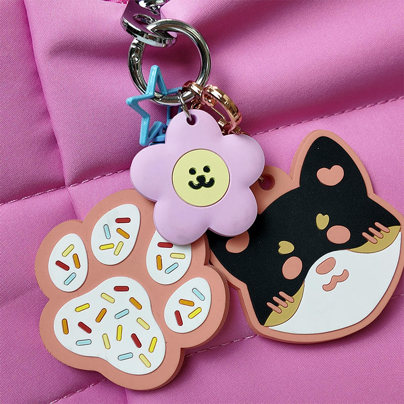 Porte-clés souple PVC/silicone 2D 3D souvenir