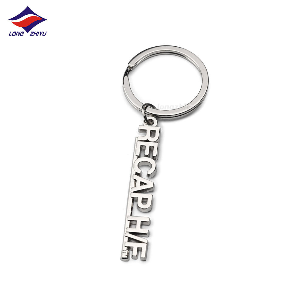 Porte-clés métal ajouré lettres 3D avec logo